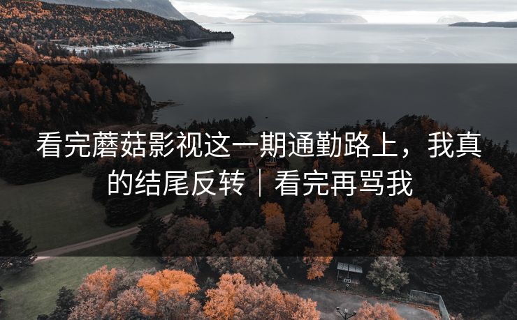 看完蘑菇影视这一期通勤路上，我真的结尾反转｜看完再骂我